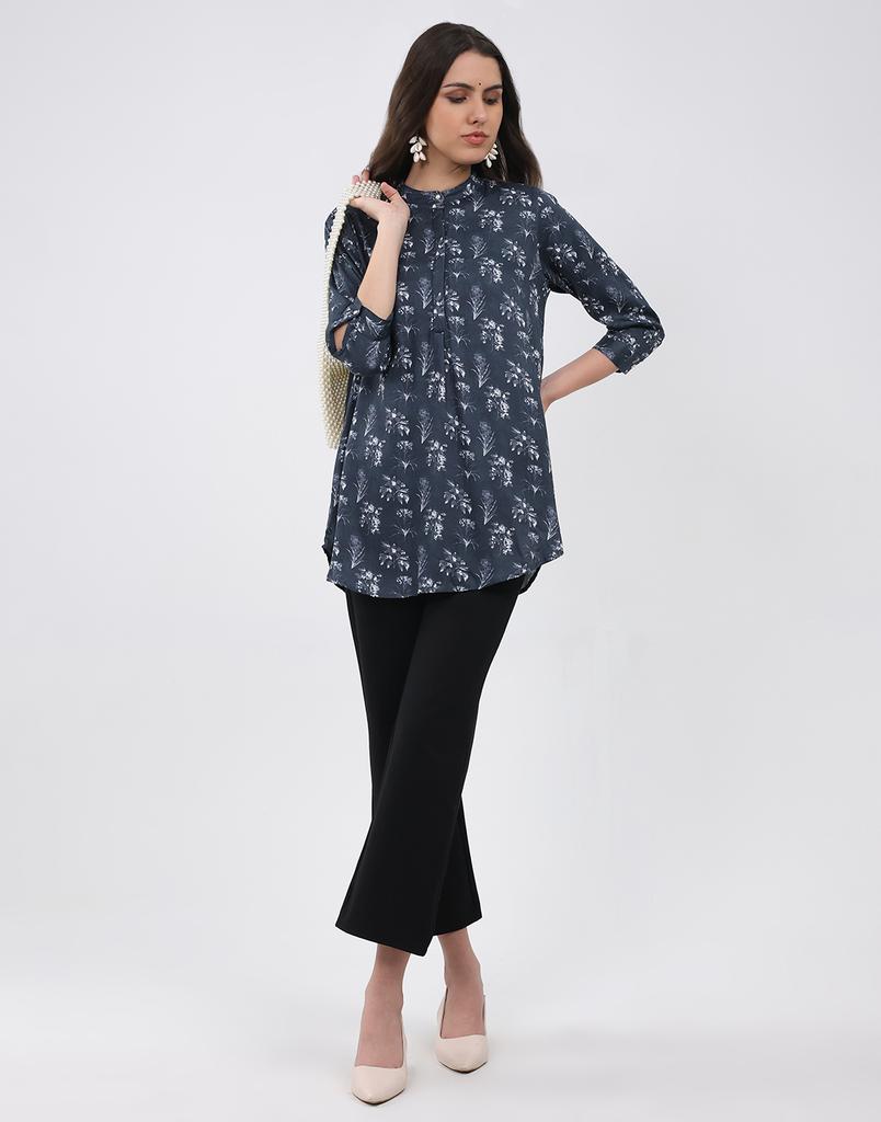 Monte Carlo Women's Round Neck 3/4 Sleeve Kurti