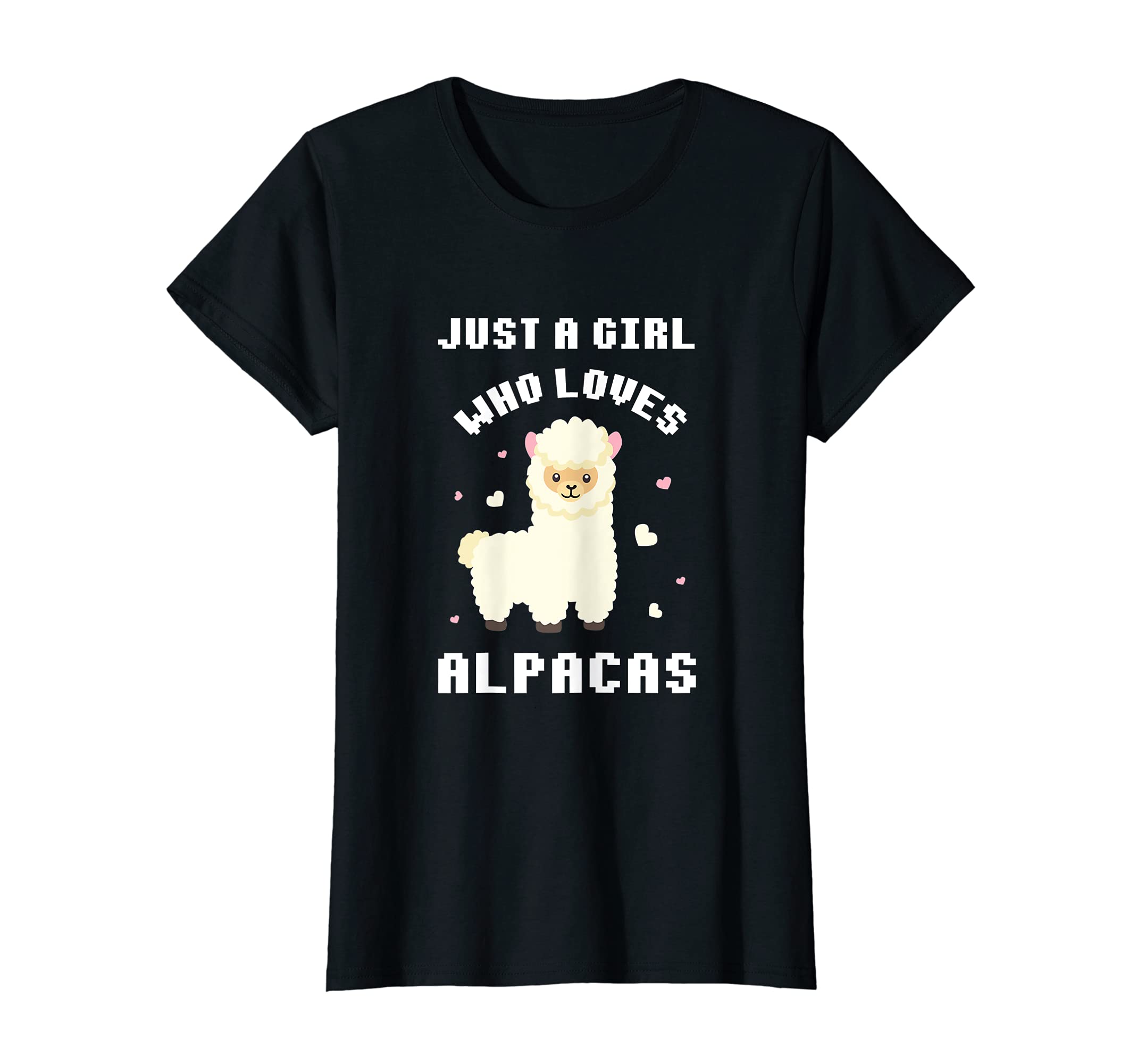 

A girl who loves alpacas and alpacas words T-shirt