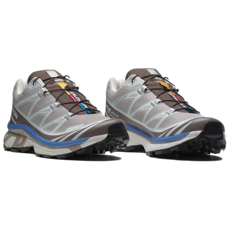SALOMON XT-6 Comfortable Soft Slip-Resistant Durable Low-Top Running Shoes Unisex Running Shoes Gray 477391