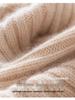 Women's 100% Cashmere Ribbed Knit Hat with Ear Protection - Warm & Stylish Solid Color Design