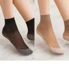 Translucent Ultra-Thin Nylon Short Socks Women's Anti-Slip Bottom Ankle Socks Summer Breathable Lightweight Socks Sets