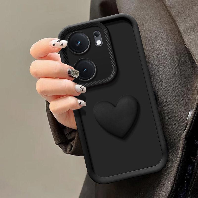 S 22 23 21 20 Cute 3d Love Heart Silicone Case For Samsung Galaxy S24 S21 S20 S23 Fe Ultra Plus 5g Women Matte Back Cover S20fe