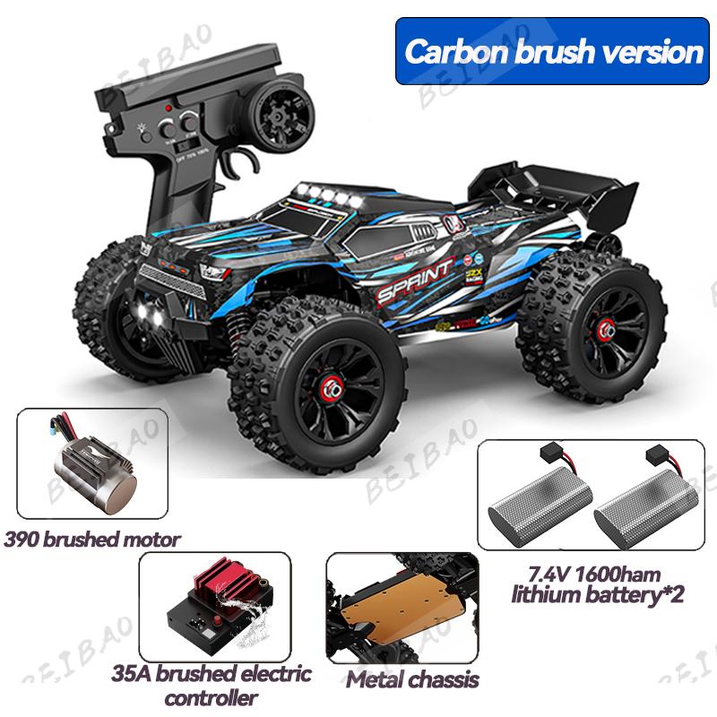 1:16 85KM/H Or 50KM/H 4WD RC Car With LED Remote Control Cars High Speed Drift Monster 4x4 Truck for Kids vs Wltoys 124017 Toys