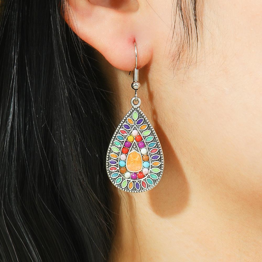 Retro Bohemian Fashion Drop-shaped Earrings Trendy Earrings