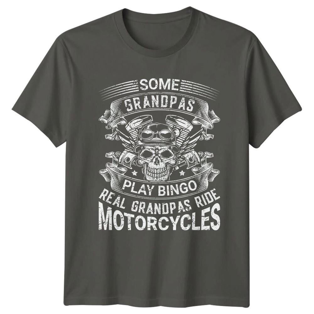 Some Grandpas Ride Motorcycles Grandparent Biker Unisexs TShirt Unisexs Tee S