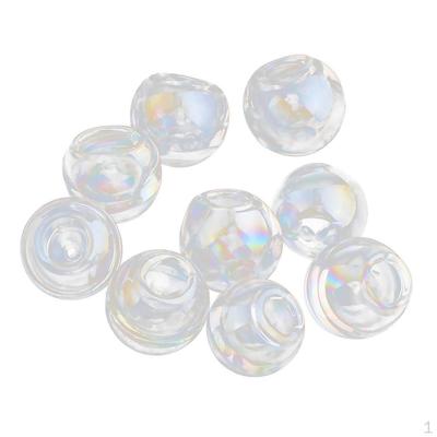10 Pcs DIY Blank Charm Glass Beads For Jewelry Making