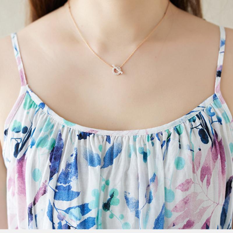 Rochie Lungă Florală Halter De Vară Boemă Vacanță La Mare Călătorie Rochie De Plajă Bumbac In Fustă Lungă Dimensiuni Mari