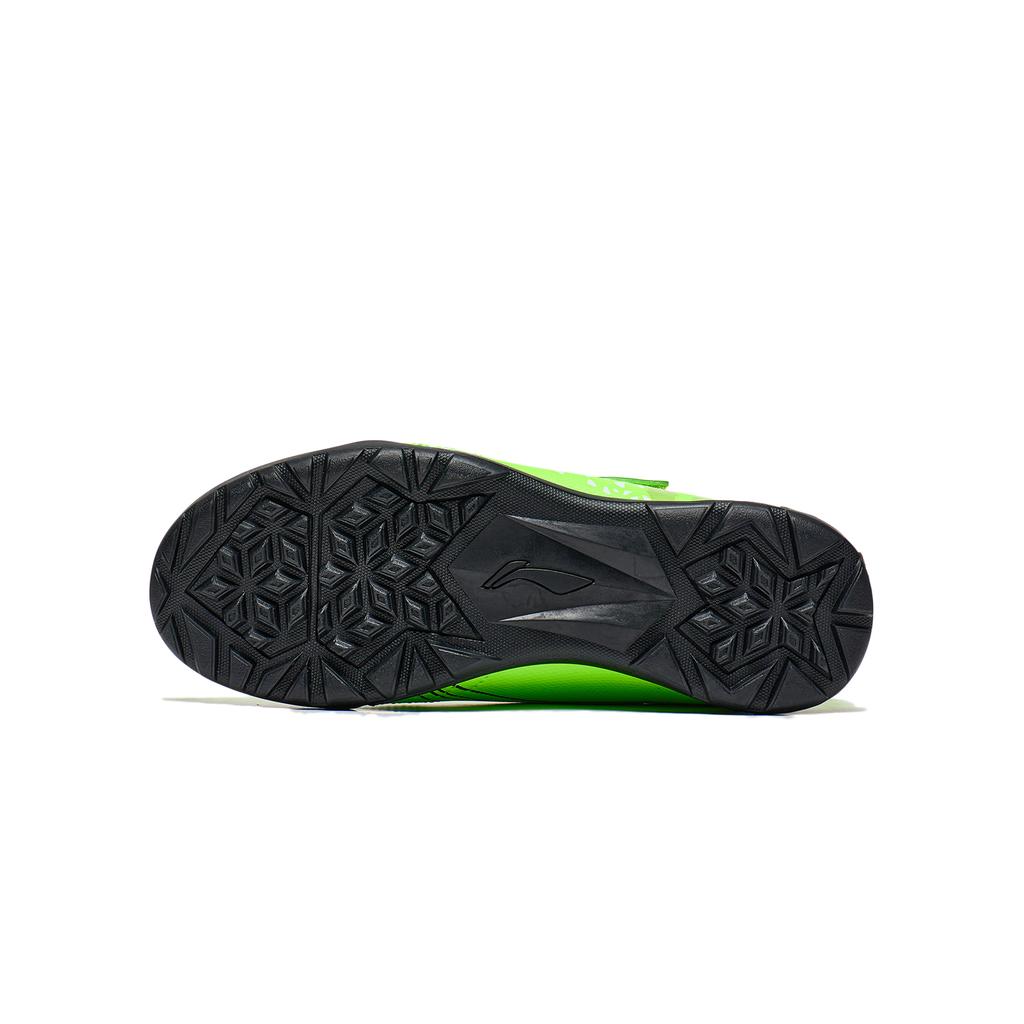 Li Ning Kids Sports Trend Low Top Soccer Shoes Fluorescent Green Unisex Sneakers YKGU012-51