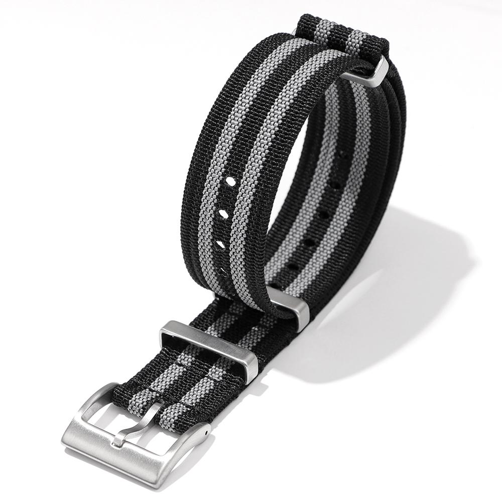 Nový žebrovaný nylonový řemínek k hodinkám Nylonový řemínek k hodinkám 18 mm 20 mm 22 mm pro Omega Příslušenství k řemínkům k hodinkám pro vojenské řemínky k hodinkám Náramky