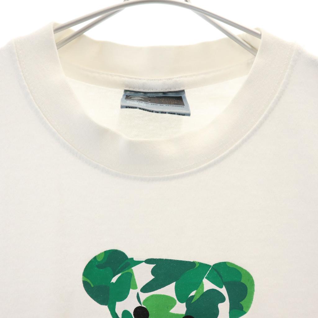A Bathing Ape Camiseta de manga corta S Oso Blanco Mujer Usado Hecho en Japón