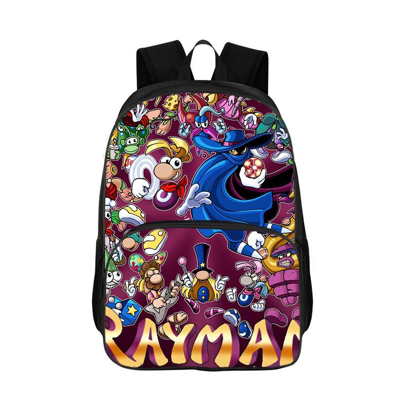 Kind Cartoon Rayman Legends Rugzakken Leerling Grote Capaciteit Schooltassen voor Jongens Meisjes Studenten Bedrukt Casual Opberg Boekentas