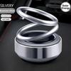Car Perfume Fragrance diffuser Ornament Solar Aromatherapy Suspended Rotating Double Ring Aromatherapy Decoration CarAccessories