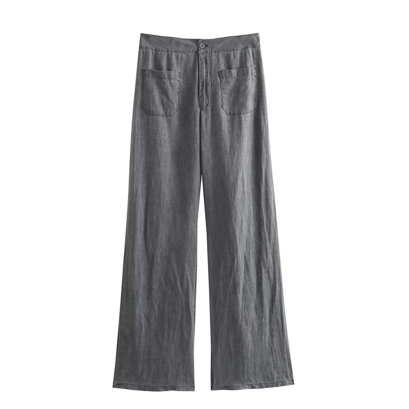 Women's Kaslead Fashion Wind Waist Pants Linen