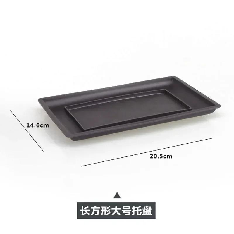 1PC Square Flower Pot Imitation Plastic Balcony Pots Flower Bonsai Bowl Nursery Basin Planter Imitation Rectangle  Plant Pots