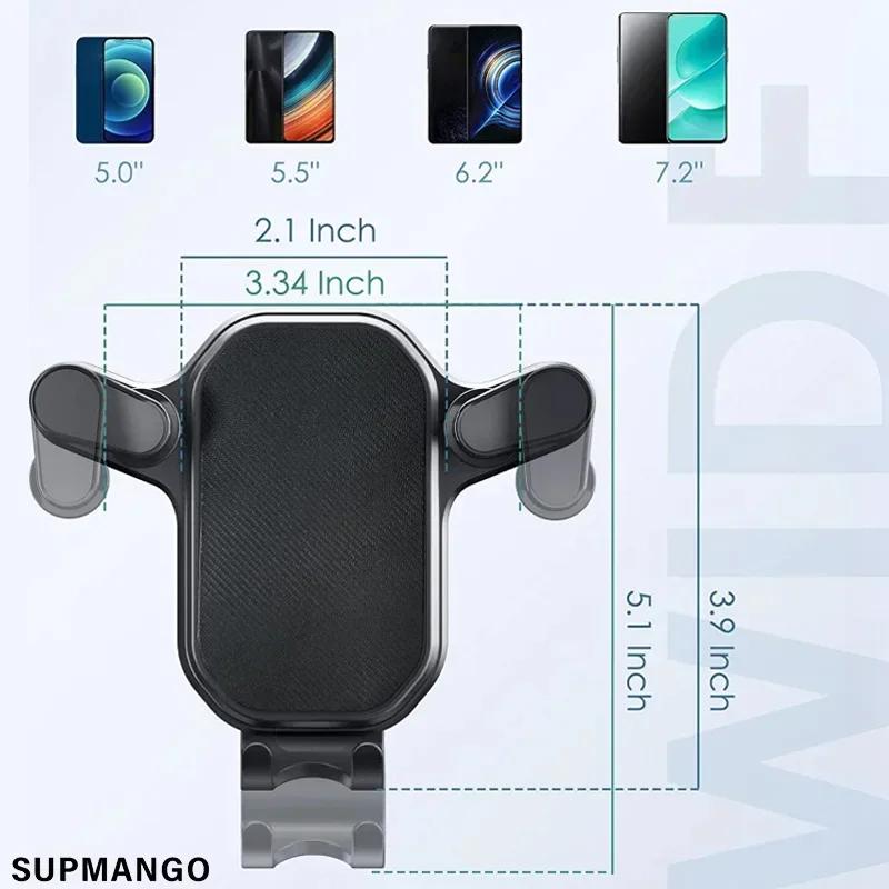 Smart Car Air Vent Phone Holder – 360° Swivel Hook Mount, One-Hand Operation, Anti-Shake Design for All Mobile Devices