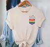 Koszula z kieszonką Pride LGBT T-shirt z tęczowym sojusznikiem