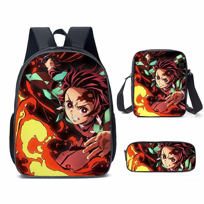 New Cartoon Demon Slayer Blade Backpack For Primary And Middle School Students