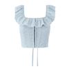 European & American Spicy Girl Style Square Neck Corset - Spring INS Hot Trend Women's Clothing