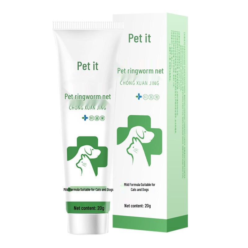 

Антибактериальный крем и спрей от стригущего лишая для домашних животных для кожных инфекций и выпадения шерсти у кошек/собак