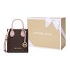 Michael Kors Mk Mercer Monogram Color Block Logo Leather Fabric Accordion Bag Mini Women Handbags 35T1GM9C0I-648