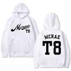 Tate Mcrae T8 Concert 2025 Double Sided print black Hoodies Men women fashion Y2k pullovers Unisex Fleece Long sleeve Sweatshirt
