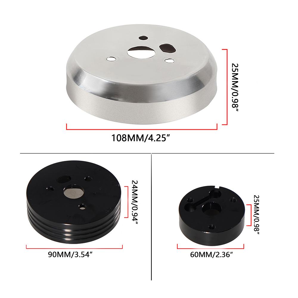 5 & 6 Hole Billet Steering Wheel Hub Adapter for Chevrolet Chevy GM Flaming River Ididit Buick Jeep Cadillac Oldsmobile