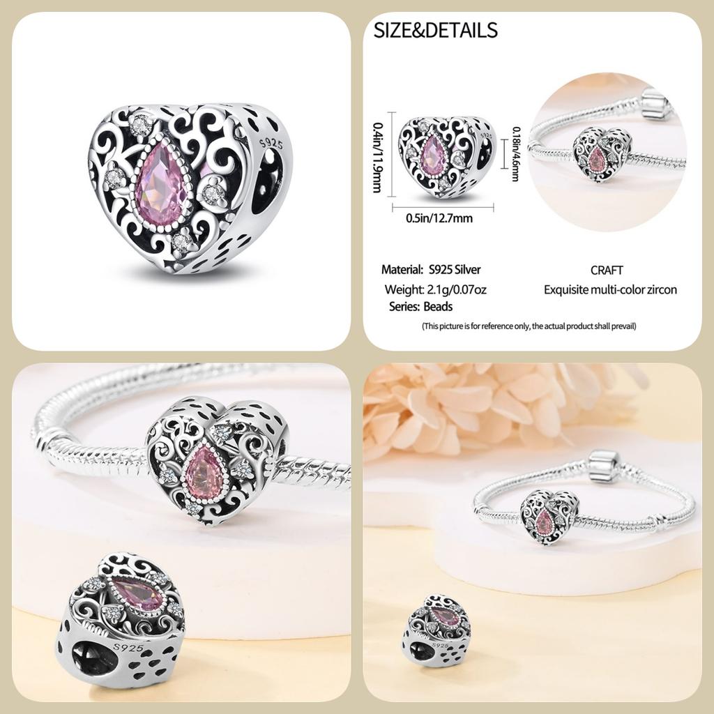Neue Kupfer Romantische Klassische Serie—Guardian Lotus Charm Passend für Pandora Armband DIY Perle Damen Schmuck Geschenk Original