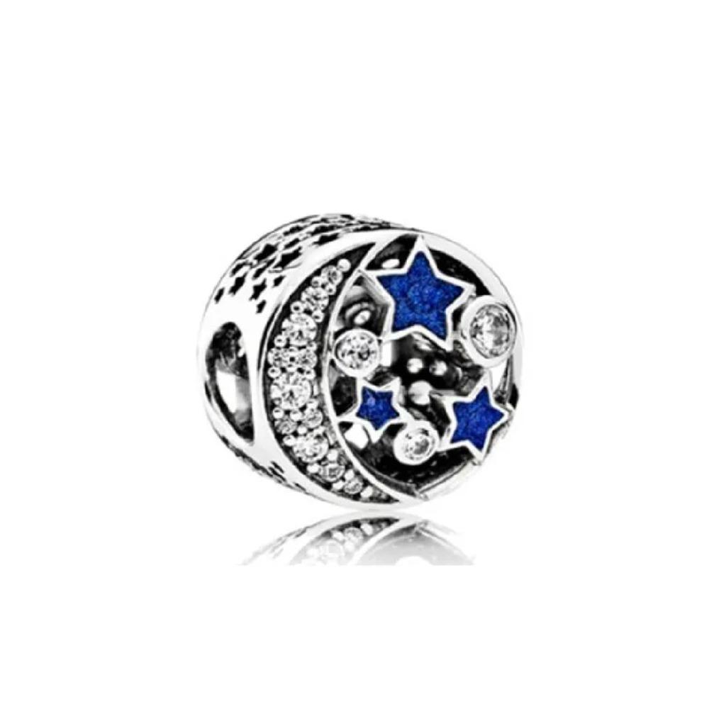 925 Silver Plated Turtle Fish Pendant Charm with Ship Star Bead for Pan Thin Bracelet Jewelry Gift