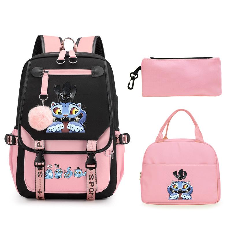 Animation Cartoon Peripheral Printing Children'S Backpack Male And Female Versatile Large-Capacity Student Schoolbag
