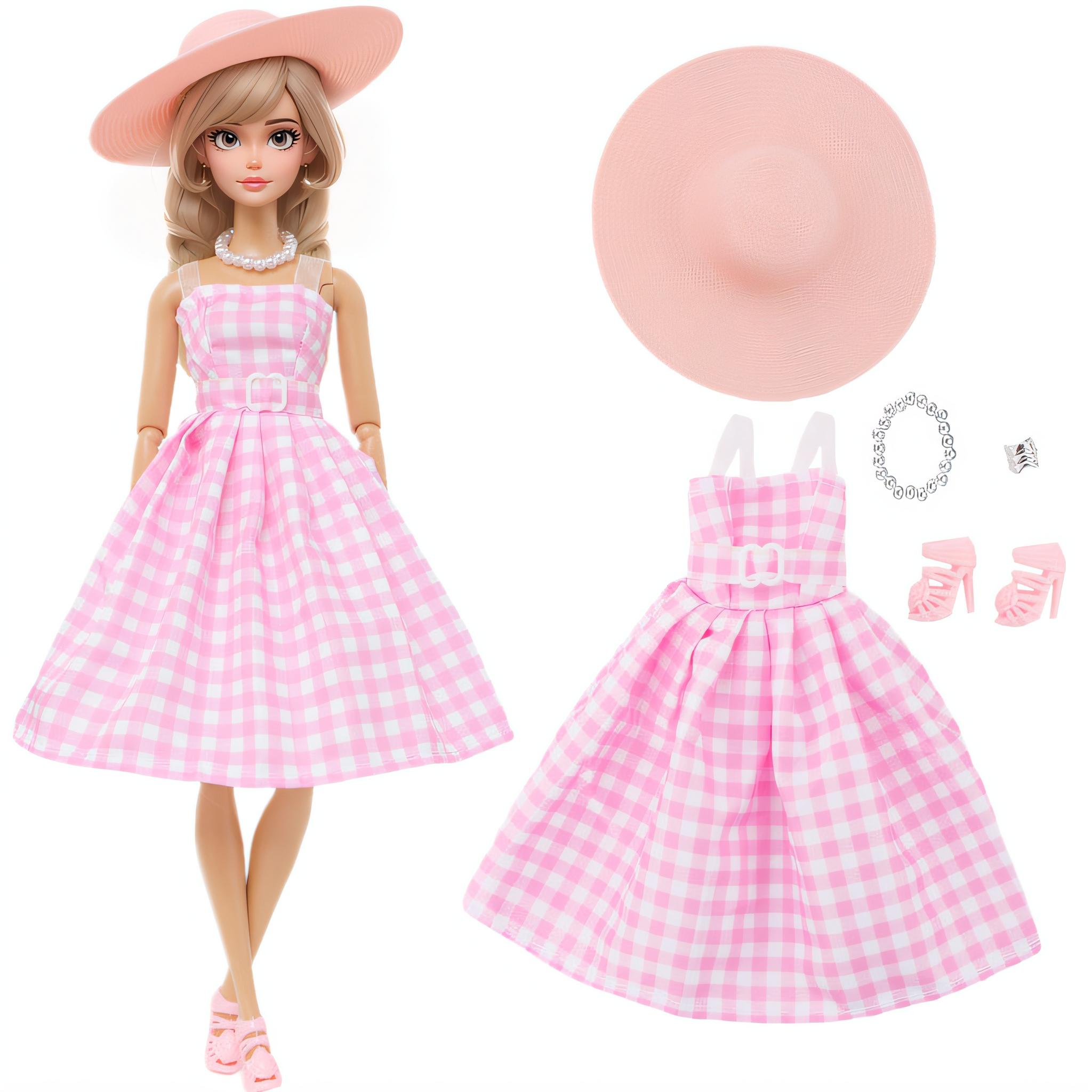 

Кукольная одежда и аксессуары для куклы Барби, обувь, шляпы, сумки, наряды, игровой набор для кукольного домика 1/6, 11,5 дюймов (НЕТ КУКЛЫ)