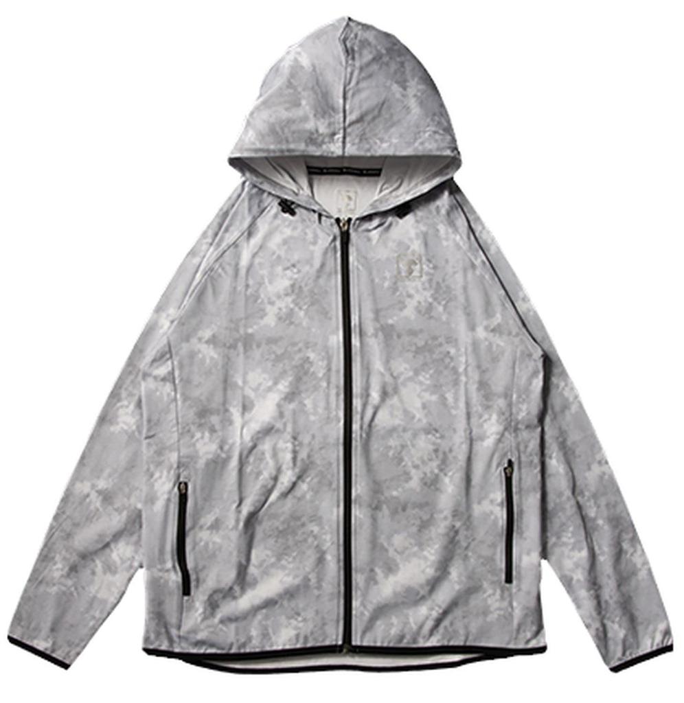 JACKALL Hydry Summer Hoodie Zip Up Gray Size S