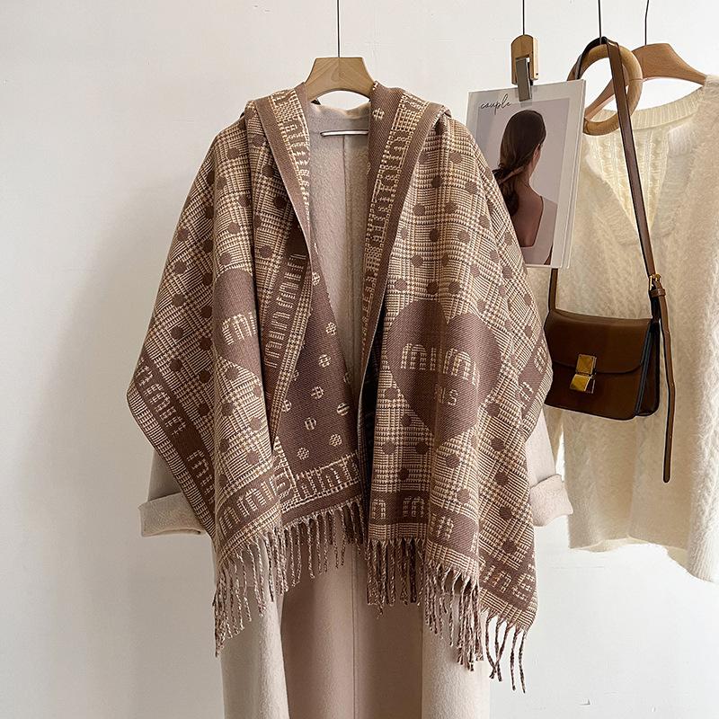 

Новый шарф в клетку с надписью love для мужчин и женщин, высококачественный шарф из имитации кашемира, модная универсальная накидка с бахромой 190CM