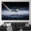 Modern Stick On Ice Hockey Canvas Painting Winter Sport Posters and Prints Hockey Player Wall Art for Living Room Home Decor
