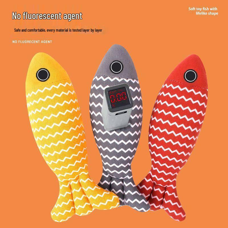 Durable Catnip Fish Toy: Bite-Resistant, Teething Aid for Kittens, Self-Play Boredom Relief