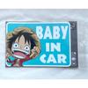 [New and Unopened] One Piece Car Sticker BABY IN CAR Luffy