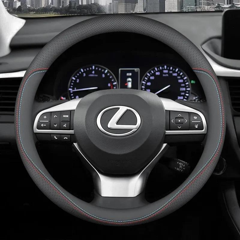 For Lexus IS ES NX RX Lbx ES200 GX550 RX500h RX350h NX450h ES300h Leather Steering Wheel Cover Ultra-thin Anti-slip Accessories