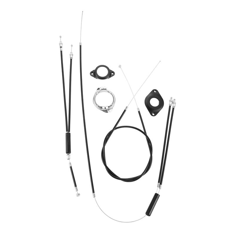 Bike Parts Replacement for BMX Bicycle Brake Line Set Cable Wire,BMX Bike Gyro Brake Cables,Front + Rear with Spinner Rotor Kit