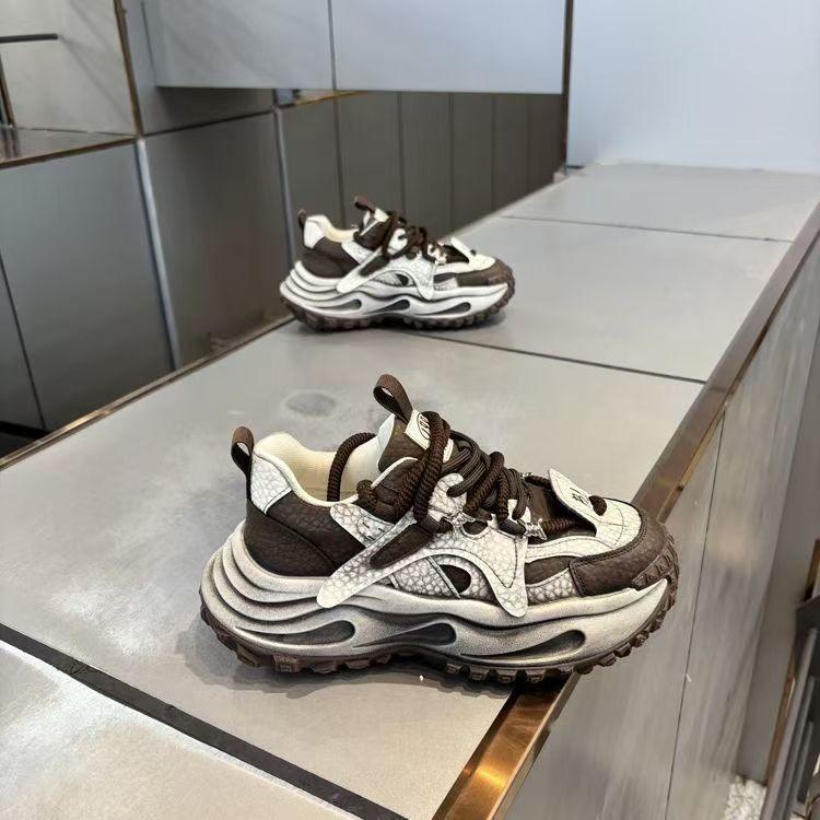 Spring Men's Shoes Casual Sports Shoes Platform Dad Shoes