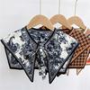 Silk Draped Women's Shoulder Scarf Shawl Collar with Neck Protection & Decorative Knotting