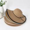 Women's Resort Look with a Wide Brim Straw Hat