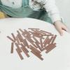 OUNONA 40 Pieces Miniature House Imitation Wood Grain Flooring Boards, 10x0.6x0.08 Inches, Dollhouse Accessories, Model Flooring, DIY Interior Decor