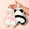 Cute Cartoon Animal Hand Towels – Panda & Rabbit Design, Absorbent and Thick Kitchen Hanging Towels