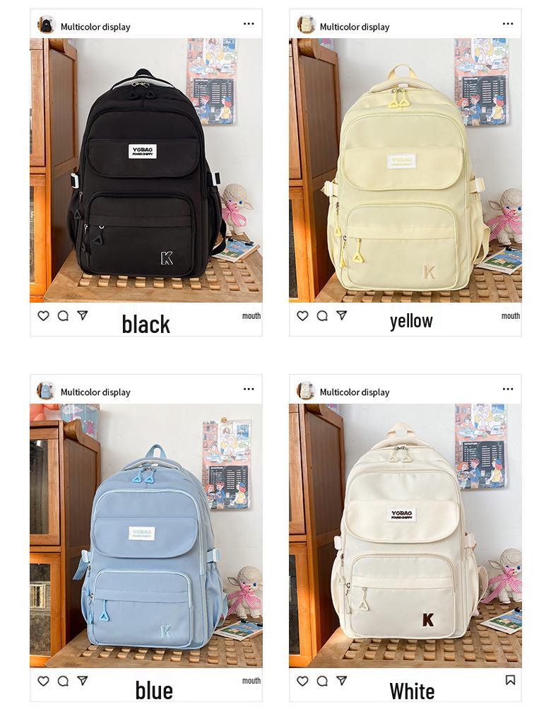 Koreanischer Harajuku-Stil Rucksack mit großem Fassungsvermögen, spritzwassergeschützt, modisch für Studentinnen