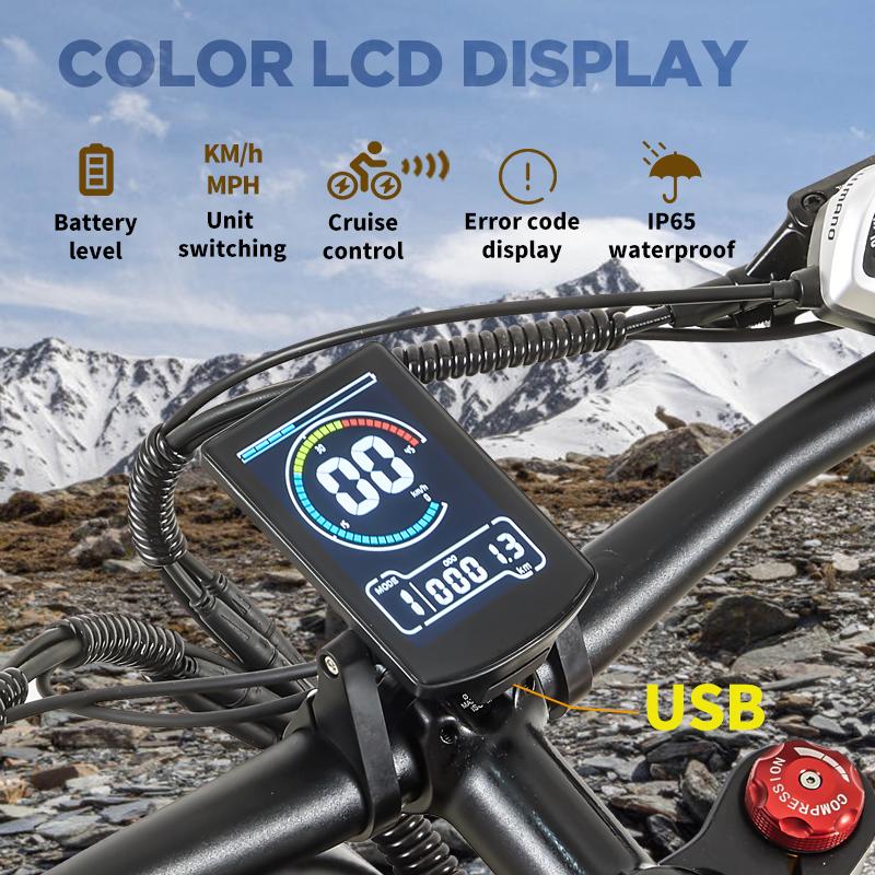 OTIDA electric bikes 1000W motor 48V20AH lithium battery hydraulic brake e-bike 26-inch adult mountain electric bike RX50