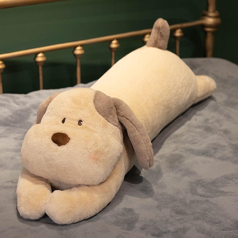 Cute Pet Long Pillow Girl Sleeping Cat Doll Cute Rabbit Plush Toy Doll Leg Doll on Bed