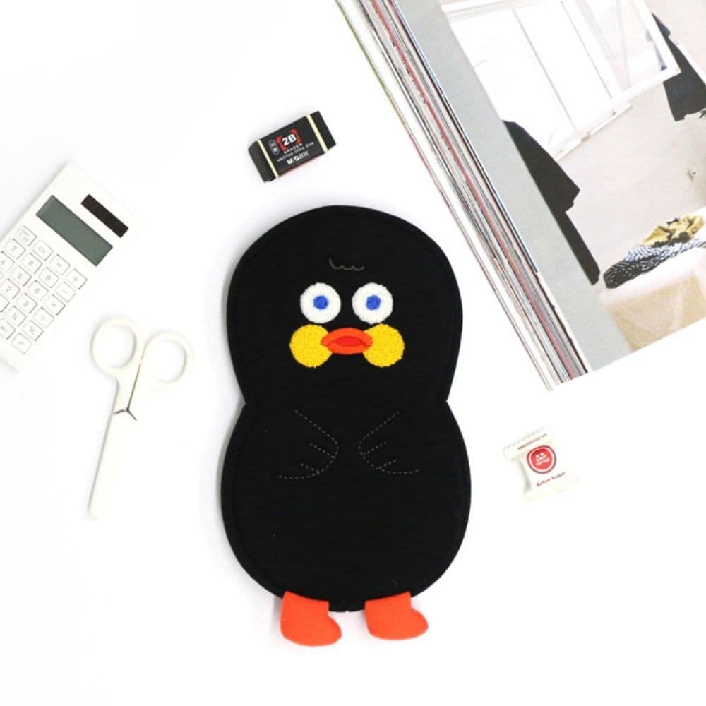 Branch Brother Marks Duck Black Pencil Case BRB-PEC08-BK