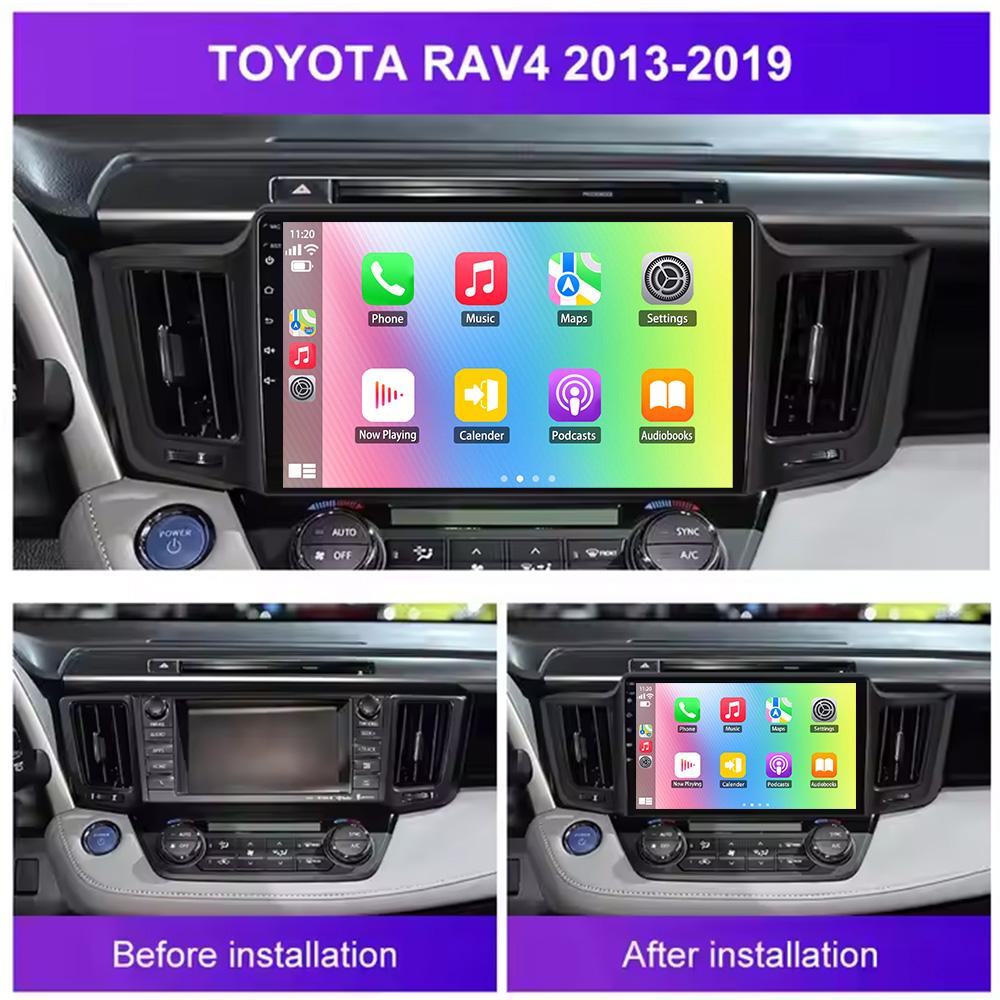 4G Carplay 2din Android Car Radio Multimedia Video Player for Toyota RAV4 2013-2019 Navigation GPS Stereo HeadUnit BT
