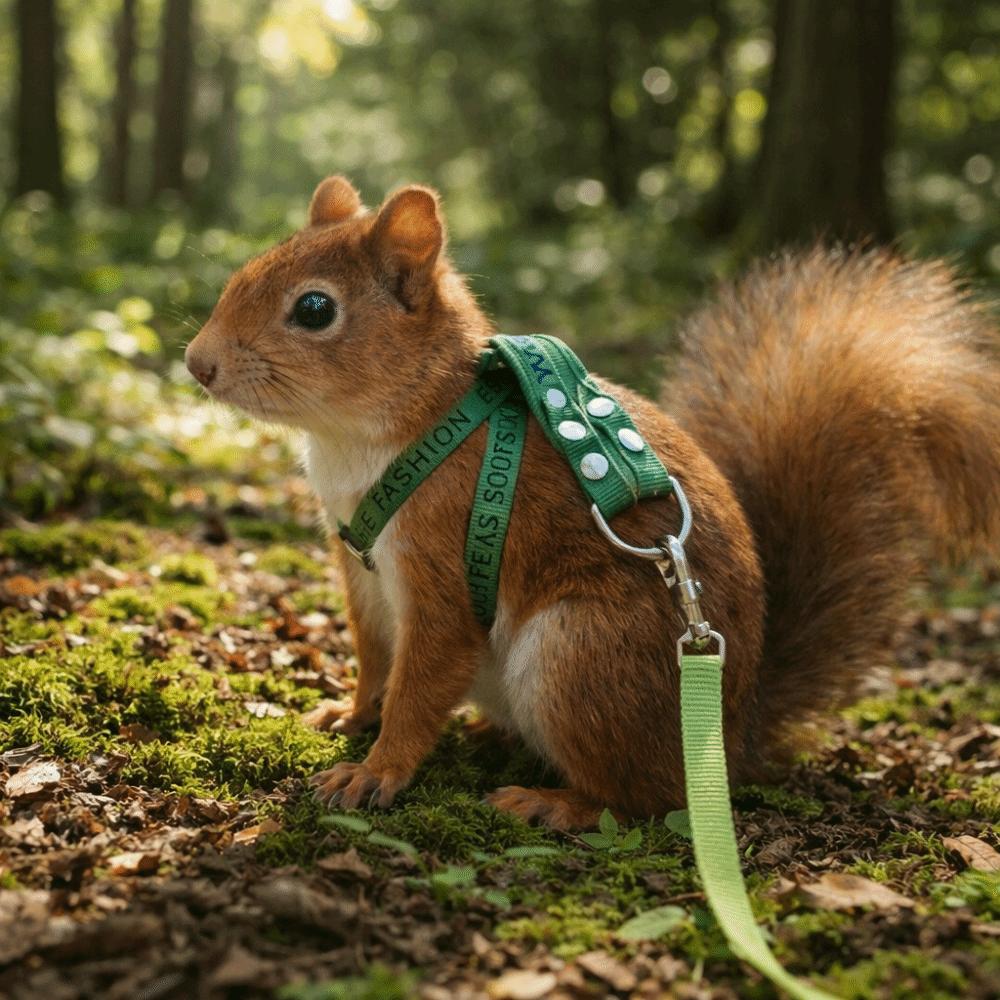 Soft Guinea Pig Harness Escape Proof Ferret Harness Leash Rabbit Towing Rope  Outdoor Walking