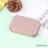 1PCS Small Empty Metal Tin Silver Black Rectangular Flip Storage Box Case Organizer for Money Coin Candy Key Container Jar Cans