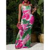 Europe, America 2026 Summer New Sexy Elegant Printing Casual Vacation Style Suspender Dress Women